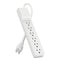 Home/office Surge Protector, 6 Ac Outlets, 6 Ft Cord, 720 J, White