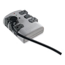 Pivot Plug Surge Protector, 6 Ac Outlets, 1,080 J, Gray