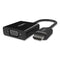 Hdmi To Vga + 3.5mm Audio Adapter, 5", Black