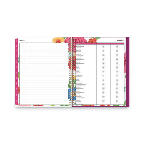 Mahalo Academic Year Create-your-own Cover Weekly/monthly Planner, Floral Artwork, 11 X 8.5, 12-month (july-june): 2023-2024