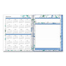 Lindley Weekly/monthly Planner, Lindley Floral Artwork, 11 X 8.5, White/blue/green Cover, 12-month (jan To Dec): 2024