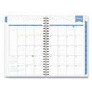 Day Designer Tile Weekly/monthly Planner, Tile Artwork, 8 X 5, Blue/white Cover, 12-month (jan To Dec): 2024