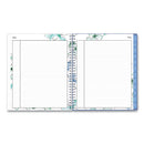 Lindley Monthly Planner, Lindley Floral Artwork, 10 X 8, White/blue/green Cover, 12-month (jan To Dec): 2024