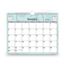 Rue Du Flore Wall Calendar, Rue Du Flore Artwork, 11 X 8.75, White/jade/lavender Sheets, 12-month (jan To Dec): 2024