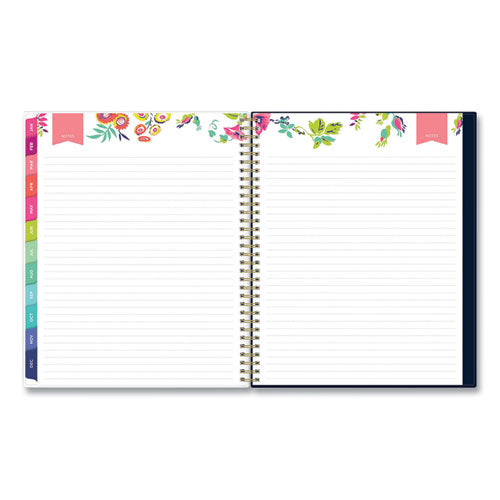 Day Designer Peyton Create-your-own Cover Weekly/monthly Planner, Floral Artwork, 11 X 8.5, Navy, 12-month (jan-dec): 2024