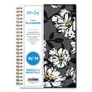 Baccara Dark Create-your-own Cover Weekly/monthly Planner, Floral, 8 X 5, Gray/black/gold Cover, 12-month (jan-dec): 2024