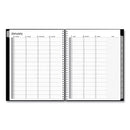 Enterprise Weekly Appointment Planner, Enterprise Formatting, 11 X 8.5, Black Cover, 12-month (jan To Dec): 2024