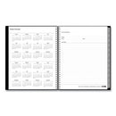 Enterprise Weekly Appointment Planner, Enterprise Formatting, 11 X 8.5, Black Cover, 12-month (jan To Dec): 2024