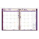 Gili Weekly/monthly Planner, Gili Jewel Tone Artwork, 11 X 8.5, Plum Cover, 12-month (jan To Dec): 2024