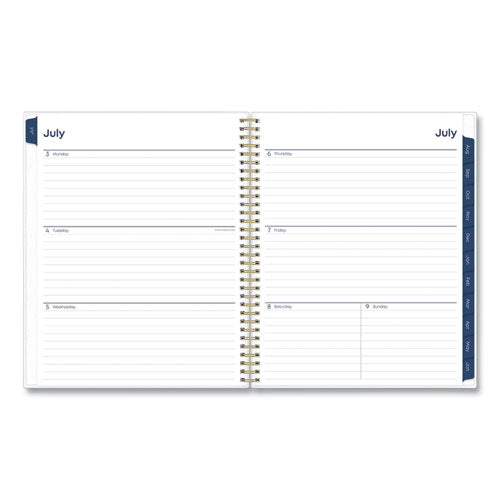 Gemma Academic Year Weekly/monthly Planner, Geode Artwork, 11 X 8.5, Blue/purple Cover, 12-month (july-june): 2023-2024