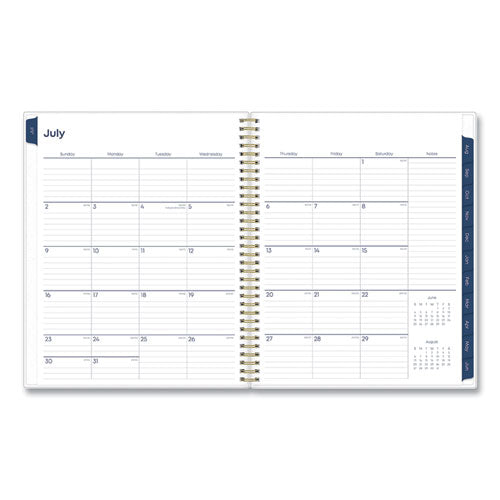 Gemma Academic Year Weekly/monthly Planner, Geode Artwork, 11 X 8.5, Blue/purple Cover, 12-month (july-june): 2023-2024