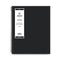 Aligned Business Notebook, 1-subject, Meeting-minutes/notes Format With Narrow Rule, Black Cover, (78) 11 X 8.5 Sheets