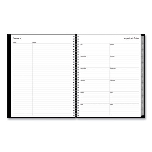 Enterprise Academic Weekly/monthly Planner, Enterprise Artwork, 11 X 8.5, Black Cover, 12-month (july To June): 2023 To 2024