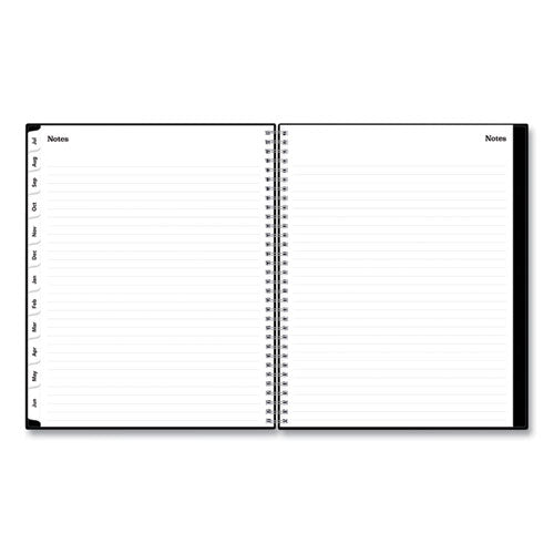 Teacher's Weekly/monthly Lesson Planner, One Week Per Two-page Spread (nine Classes), 11 X 8.5, Black Cover, 2023 To 2024