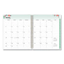 Laurel Weekly/monthly Planner, Laurel Floral Artwork, 9 X 7, Green/pink/orange Cover, 12-month (jan To Dec): 2024