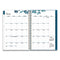 Bakah Blue Weekly/monthly Planner, Bakah Blue Floral Artwork, 8 X 5, Blue/white Cover, 12-month (jan To Dec): 2024