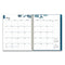 Bakah Blue Weekly/monthly Planner, Bakah Blue Floral Artwork, 11 X 8.5, Blue/white Cover, 12-month (jan To Dec): 2024