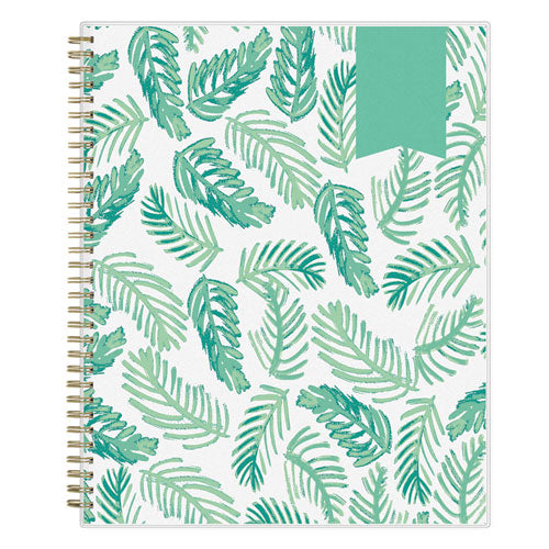 Day Designer Academic Year Weekly/monthly Frosted Planner, Palms Artwork, 11 X 8.5, 12-month (july To June): 2023 To 2024