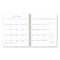 Life Note-it Leah Weekly/monthly Notes Planner, Floral Artwork, 11 X 8.5, Gray/pink/white Cover, 12-month (jan To Dec): 2024