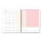 Life Note-it Leah Weekly/monthly Notes Planner, Floral Artwork, 11 X 8.5, Gray/pink/white Cover, 12-month (jan To Dec): 2024