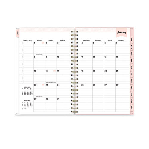 Day Designer Coming Up Roses Create-your-own Cover Weekly/monthly Planner, 8 X 5, Blush/cream Cover, 12-month (jan-dec): 2024