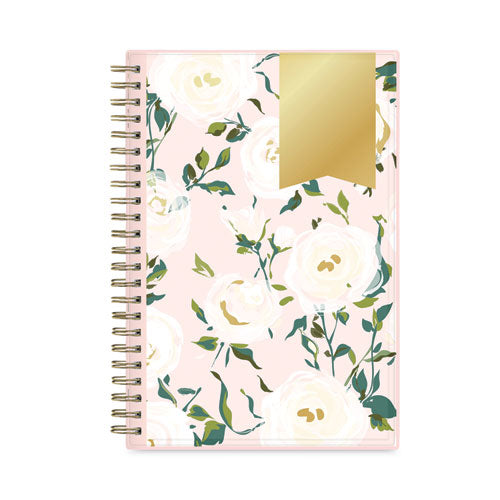 Day Designer Coming Up Roses Create-your-own Cover Weekly/monthly Planner, 8 X 5, Blush/cream Cover, 12-month (jan-dec): 2024