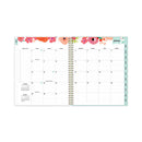 Day Designer Secret Garden Mint Frosted Weekly/monthly Planner, 11 X 8.5, Multicolor Cover, 12-month (jan To Dec): 2024