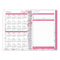 Breast Cancer Awareness Create-your-own Cover Weekly/monthly Planner, Orchid Artwork, Pink/white, 12-month (jan To Dec): 2024