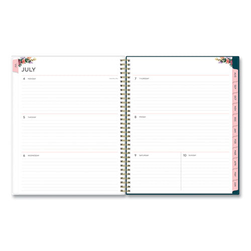 Greta Academic Year Weekly/monthly Planner, Greta Floral Artwork, 11.5 X 8, Green Cover, 12-month (july-june): 2023-2024