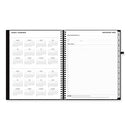 Aligned Weekly/monthly Planner, 11 X 8.5, Black Cover, 12-month (jan To Dec): 2024