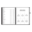 Aligned Weekly/monthly Planner, 11 X 8.5, Black Cover, 12-month (jan To Dec): 2024