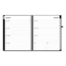 Aligned Weekly/monthly Planner, 11 X 8.5, Black Cover, 12-month (jan To Dec): 2024