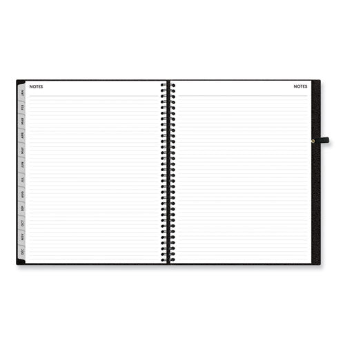 Aligned Weekly/monthly Appointment Planner, 11 X 8.5, Black Cover, 12-month (jan To Dec): 2024