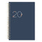 Ashlyn Weekly/monthly Planner, Floral Artwork, 8 X 5, Navy/multicolor Cover, 12-month (jan To Dec): 2024