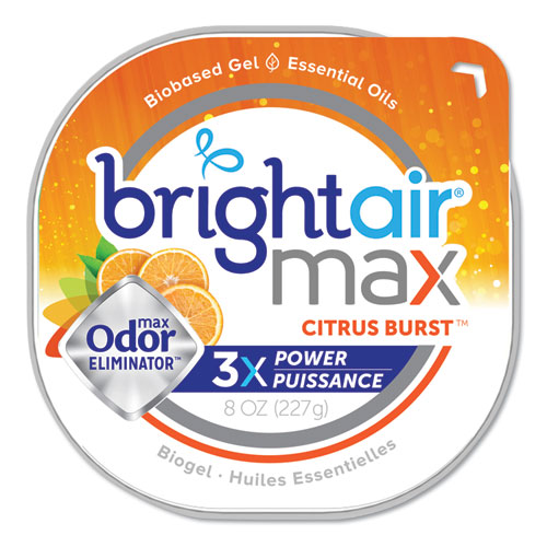 Max Odor Eliminator Air Freshener, Citrus Burst, 8 Oz Jar
