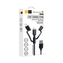 Universal Usb Cable, 3.5 Ft, Black