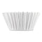 Coffee Filters, 8 To 12 Cup Size, Flat Bottom, 100/pack