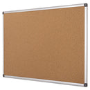 Value Cork Bulletin Board With Aluminum Frame, 24 X 36, Natural Surface, Silver Aluminum Frame