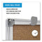 Earth Cork Board, 48 X 36, Natural Surface, Silver Aluminum Frame