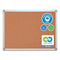 Earth Cork Board, 48 X 36, Natural Surface, Silver Aluminum Frame