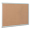 Earth Cork Board, 48 X 36, Natural Surface, Silver Aluminum Frame