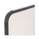 Magnetic Dry Erase Board, 11 X 14, White Surface, Black Plastic Frame