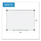 Porcelain Value Dry Erase Board, 36 X 48, White Surface, Silver Aluminum Frame