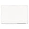 Gridded Magnetic Porcelain Dry Erase Planning Board, 1 X 2 Grid, 72 X 48, White Surface, Silver Aluminum Frame