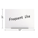 Magnetic Dry Erase Tile Board, 29.5 X 45, White Surface