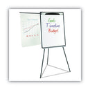 Magnetic Gold Ultra Dry Erase Tripod Easel With Extension Arms, 32" To 72", Black/silver