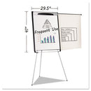 Tripod Extension Bar Magnetic Dry-erase Easel, 39" To 72" High, Black/silver