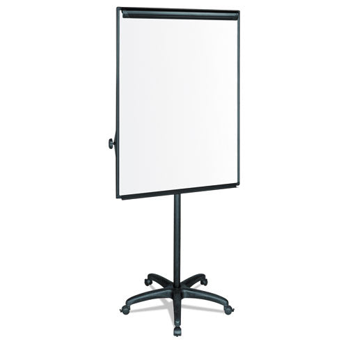 Silver Easy Clean Dry Erase Mobile Presentation Easel, 44" To 75.25" High