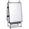 Creation Station Dry Erase Board, 29.5 X 74.88, White Surface, Black Metal Frame