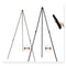 Instant Easel, 61.5" High, Black, Steel, Lightweight